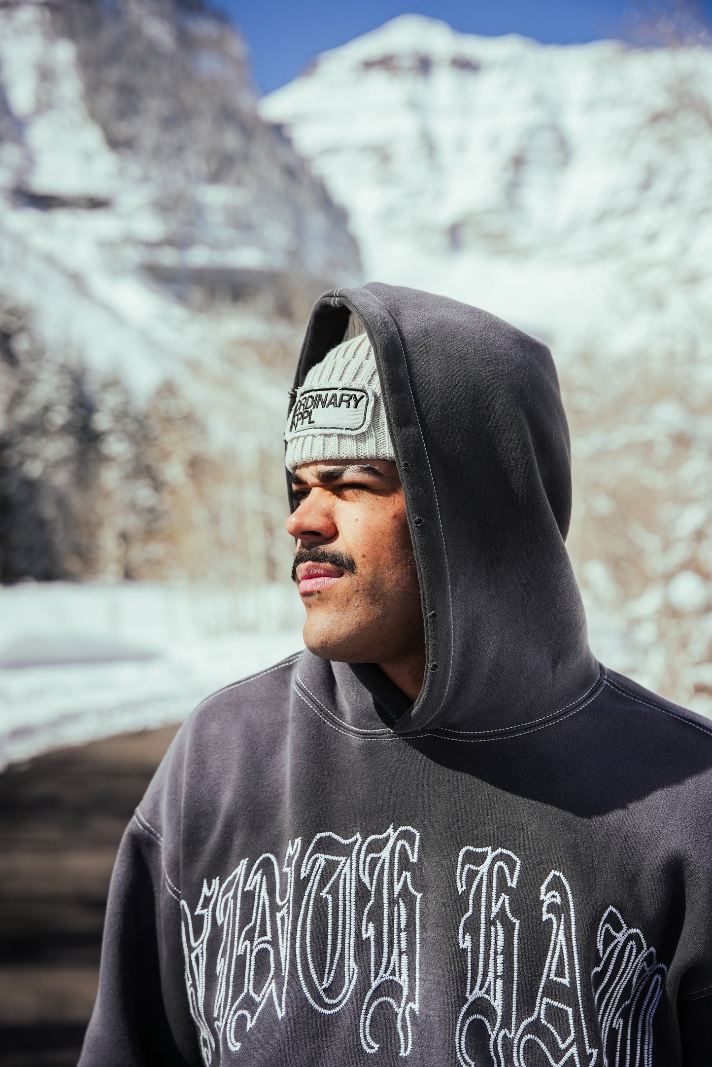 Grey Silk Lined Beanie
